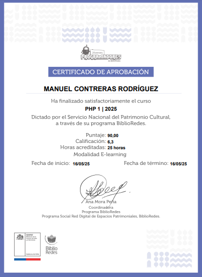 Certificado PHP