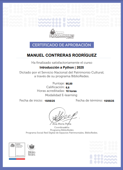 Certificado Python